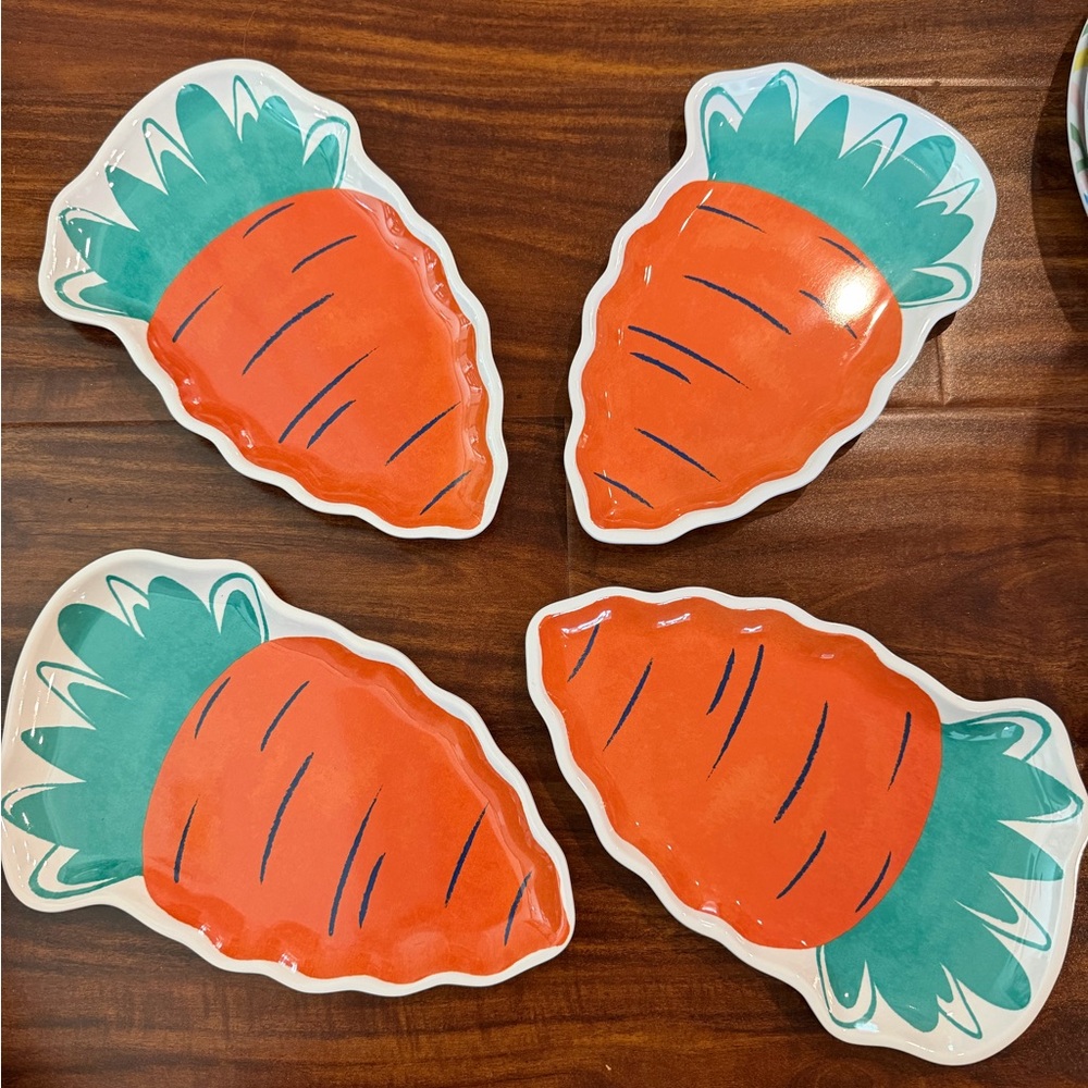 Target Spritz Easter Carrot Plates set of 4